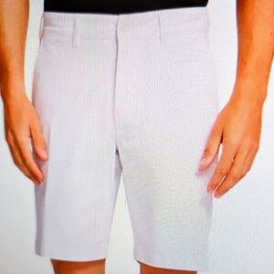NWOT IZOD SALTWATER FLAT-FRONT TWILL GOLF MAN'S SHORTS SIZE 34